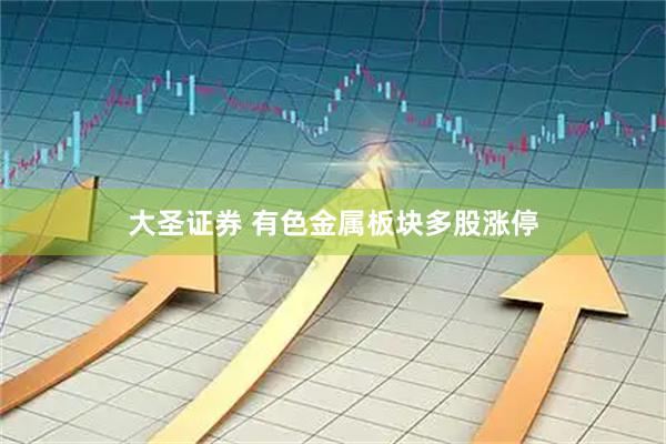 大圣证券 有色金属板块多股涨停