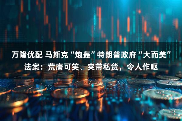 万隆优配 马斯克“炮轰”特朗普政府“大而美”法案：荒唐可笑、夹带私货，令人作呕